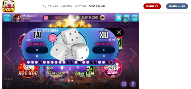 Bí Quyết Chơi Game Go88 Tài Xỉu Online Thắng Đậm