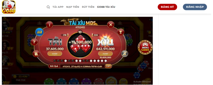 Bí Quyết Nâng Cao Khả Năng Thắng Khi Chơi Go88 Tài Xỉu Online